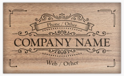 Design Preview for Design Gallery: Carpentry & Woodworking Classic Visiting Cards