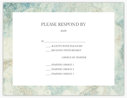 Design Preview for Design Gallery: Nautical RSVP Cards, 13.9 x 10.7 cm