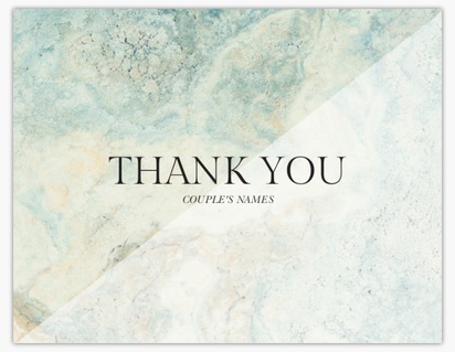 Design Preview for Design Gallery: Nautical Thank You Cards, Folded 13.9 x 10.7 cm