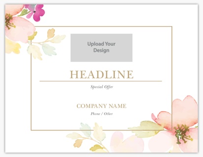 Design Preview for Elegant Postcards Templates, 4.2" x 5.5"
