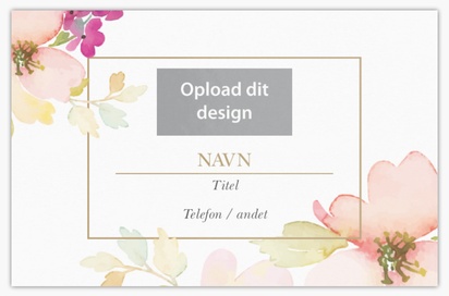 Forhåndsvisning af design for Designgalleri: Blomster og grønt Ekstra tykke visitkort, Standard (85 x 55 mm)