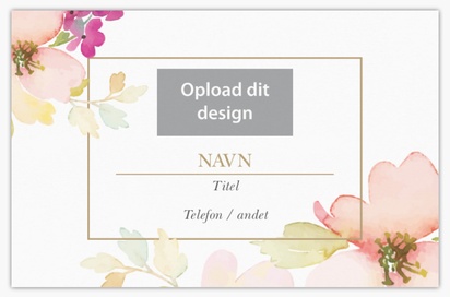 Forhåndsvisning af design for Designgalleri: Blomster og grønt Standardvisitkort, Standard (85 x 55 mm)