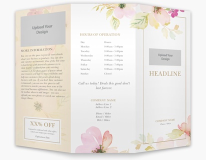A elegant watercolor cream white design for General Party with 2 uploads