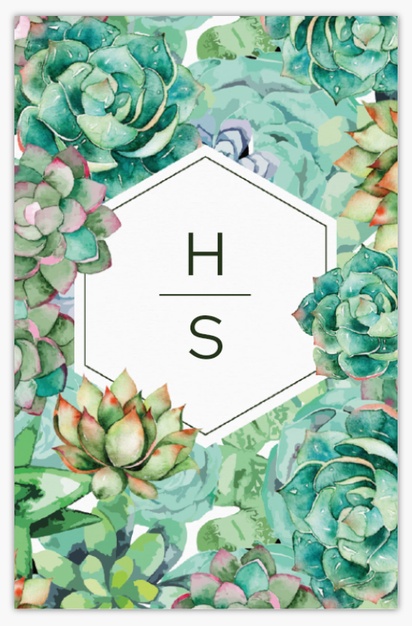 Förhandsgranskning av design för Designgalleri: Blommor och grönt Visitkort standard, Standard (85 x 55 mm)