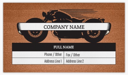 Design Preview for Design Gallery: Motorcycles Non-Tearable Visiting Cards