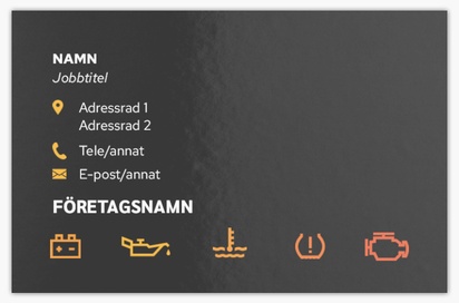 Förhandsgranskning av design för Designgalleri: Bildelar & däck Extratjocka visitkort, Standard (85 x 55 mm)