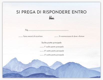 Anteprima design per Galleria di design: Biglietti di risposta per Fascino Rustico, 13.9 x 10.7 cm