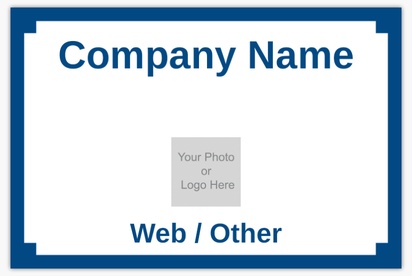 A logo photo blue design with 1 uploads