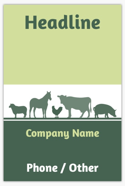 A dyrehold 농업 매니저 cream green design for Animals