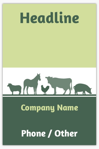 A jordbruks manager landbouw-manager cream green design for Animals