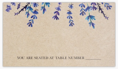 A bloomingbotanicals table card brown gray design for Season