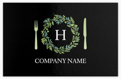 Design Preview for Design Gallery: Restaurants Metallic Business Cards