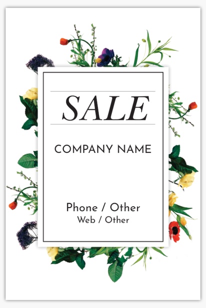 A botanicals promotion white brown design for Sales & Clearance
