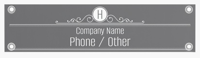 Design Preview for Design Gallery: Business Services Plastic Signs, 152 x 610 mm
