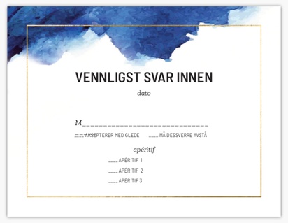Forhåndsvisning av design for Designgalleri: Nautisk Svarkort, 13.9 x 10.7 cm