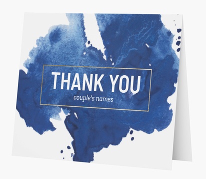 Design Preview for Design Gallery: Nautical Thank You Cards, Folded