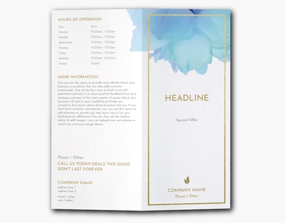 Design Preview for Design Gallery: Skin Care Custom Brochures, 9" x 8" Bi-fold