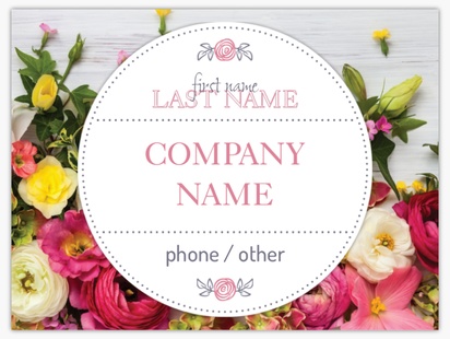 A floral wood white pink design for General Party