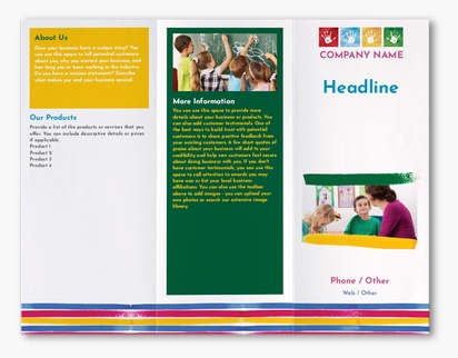 A rainbow preschool gray design
