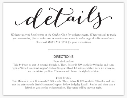 Design Preview for Wedding Enclosure Cards