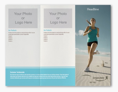 Design Preview for Design Gallery: Sports Medicine Custom Brochures, 8.5" x 11" Z-fold