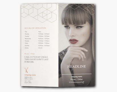 Design Preview for Design Gallery: Hair Salons Custom Brochures, 9" x 8" Bi-fold