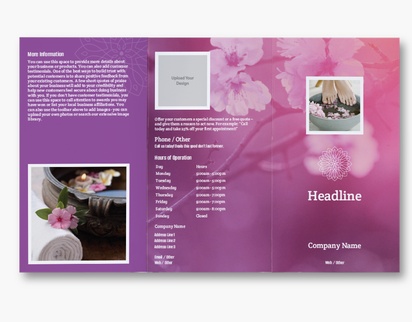 Design Preview for Design Gallery: Florals & Greenery Custom Brochures, 8.5" x 14" Tri-fold