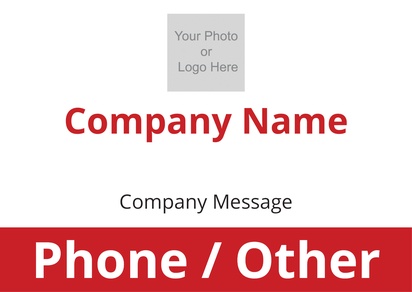 Design Preview for Templates for Business Services Foam Boards , A1 (594 x 841 mm)