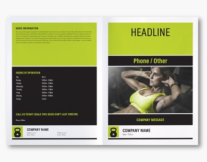 Design Preview for Design Gallery: Sports & Fitness Custom Brochures, 11" x 17" Bi-fold