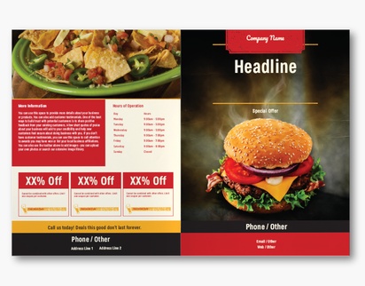 Design Preview for Design Gallery: Food & Beverage Custom Brochures, 11" x 17" Bi-fold