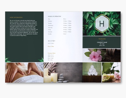 Design Preview for Design Gallery: Spas Custom Brochures, 9" x 16" Tri-fold