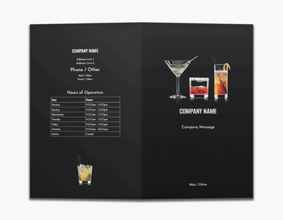Design Preview for Design Gallery: Bars & Nightclubs Custom Brochures, 8.5" x 11" Bi-fold