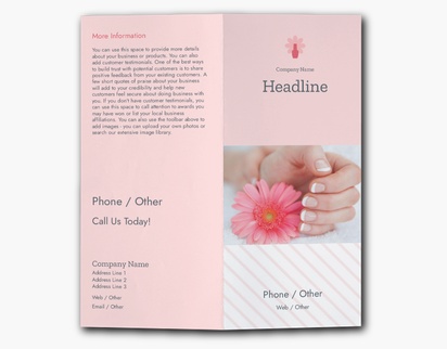 Design Preview for Design Gallery: Nail Salons Custom Brochures, 9" x 8" Bi-fold