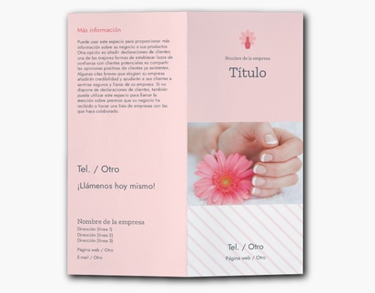 Un manicura esmalte de uñas diseño blanco rosa para Moderno y sencillo