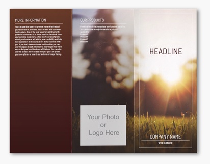 Design Preview for Nature & Landscapes Custom Brochures Templates, 8.5" x 11" Z-fold