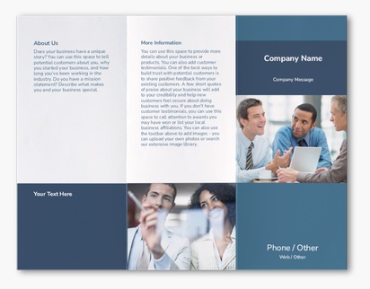 Design Preview for Design Gallery: Financial Consulting Custom Brochures, 8.5" x 11" Z-fold