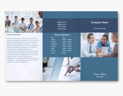 Design Preview for Design Gallery: Financial Consulting Custom Brochures, 9" x 16" Tri-fold