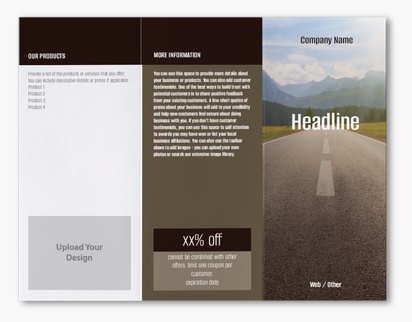 Design Preview for Design Gallery: Trucking Custom Brochures, 8.5" x 11" Z-fold