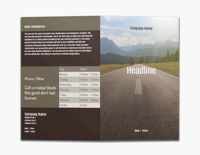 Design Preview for Design Gallery: Trucking Custom Brochures, 8.5" x 11" Bi-fold