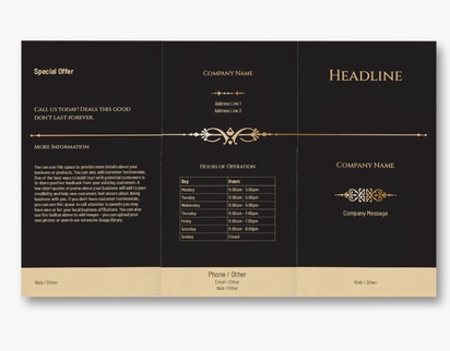 Design Preview for Art & Entertainment Custom Brochures Templates, 8.5" x 14" Tri-fold