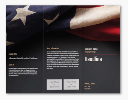 Design Preview for Design Gallery: Politics Custom Brochures, 8.5" x 11" Z-fold