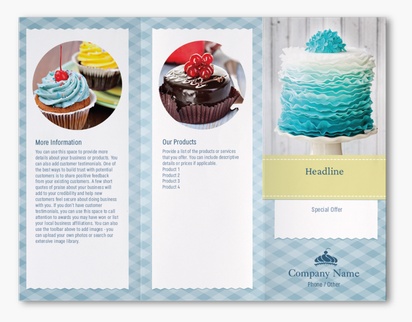 Design Preview for Design Gallery: Bakeries Custom Brochures, 8.5" x 11" Z-fold
