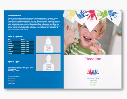 Design Preview for Design Gallery: Childcare & Early Education Custom Brochures, 11" x 17" Bi-fold