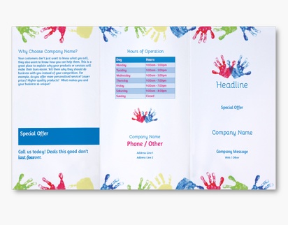 Design Preview for Design Gallery: Education & Child Care Custom Brochures, 9" x 16" Tri-fold