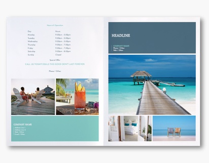 Design Preview for Design Gallery: Travel Agencies Custom Brochures, 11" x 17" Bi-fold
