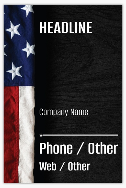 A wood american flag black gray design for Election