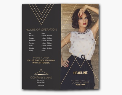 Design Preview for Design Gallery: Fashion & Modelling Custom Brochures, 9" x 8" Bi-fold