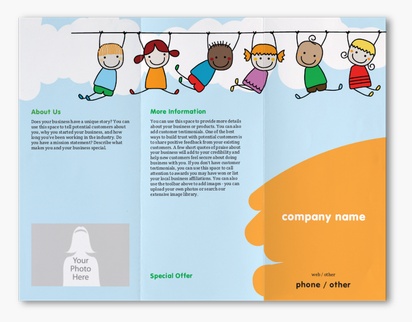 Design Preview for Design Gallery: Childcare & Early Education Custom Brochures, 8.5" x 11" Z-fold