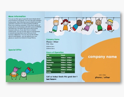 Design Preview for Design Gallery: Education & Child Care Custom Brochures, 8.5" x 14" Tri-fold