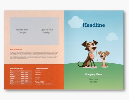 Design Preview for Design Gallery: Pet Sitting & Dog Walking Custom Brochures, 11" x 17" Bi-fold